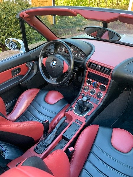 BMW Z3 M Roadster 321HK Hardtop Tvåfärgat skinn