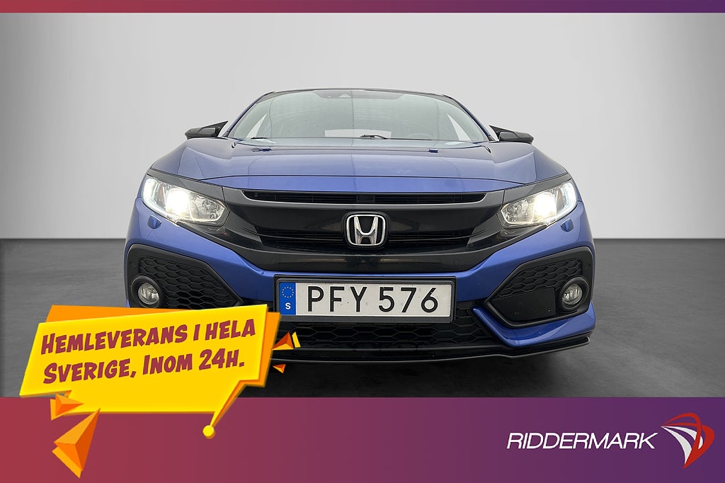 Honda Civic 1.0 CVT 129hk Elegance Kamera Navi Adp-Fart