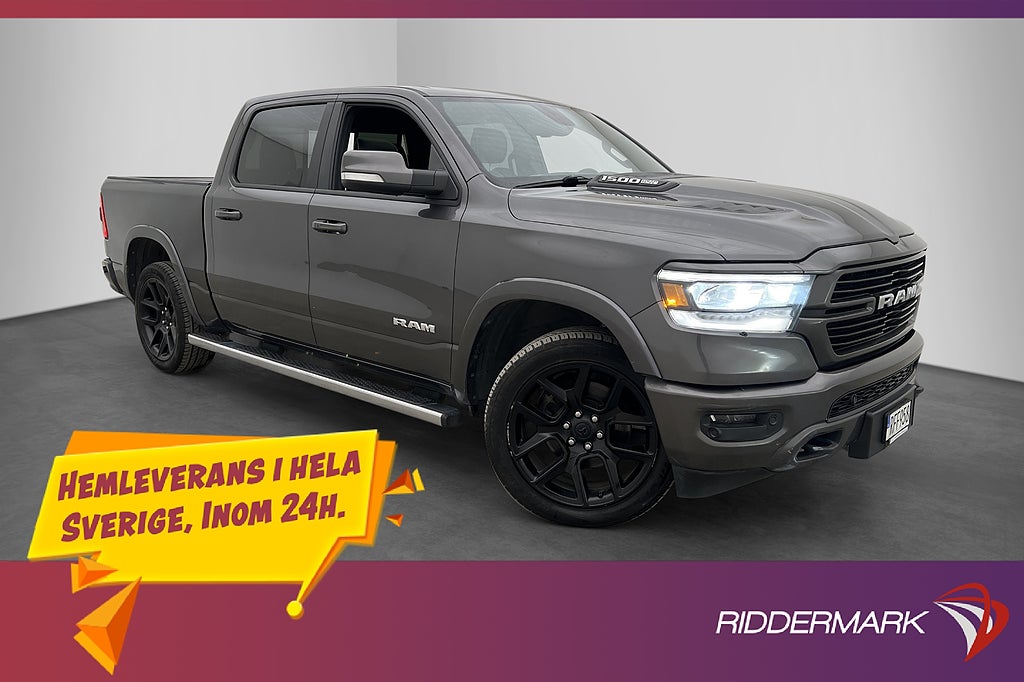 RAM 1500 Laramie Sport 5.7 4x4 Luft Drag Diff Pano H/K MOMS