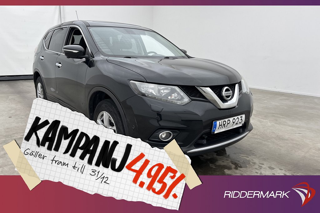 Nissan X-Trail 1.6 dCi 130hk 7-Sits Pano M-Värm 4,95% Ränta