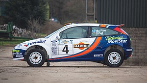 M-Sport Ford Y4 FMC debuterade under Akropolisrallyt, och Colin McRae vann med bilen. Foto: Silverstone Auctions