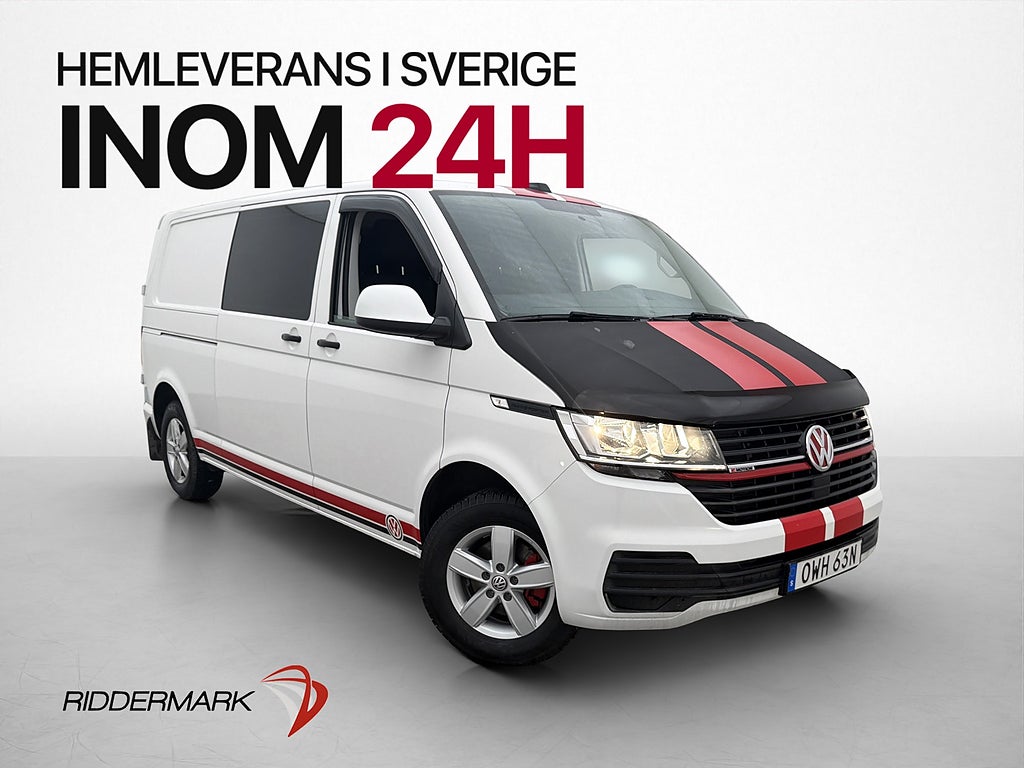 Volkswagen Transporter Kombi L2 4M Värmare Drag CARPLAY Moms