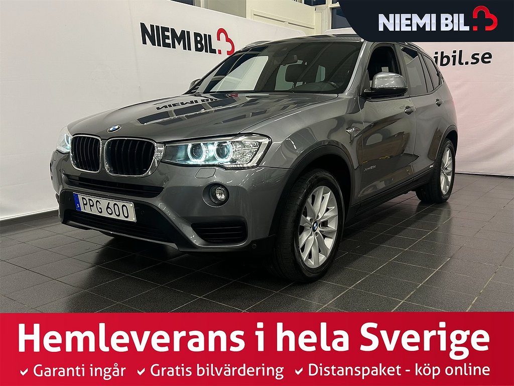 BMW X3 xDrive20d Steptronic S&V-hjul/Navi/Bkam/Drag/HarmanK