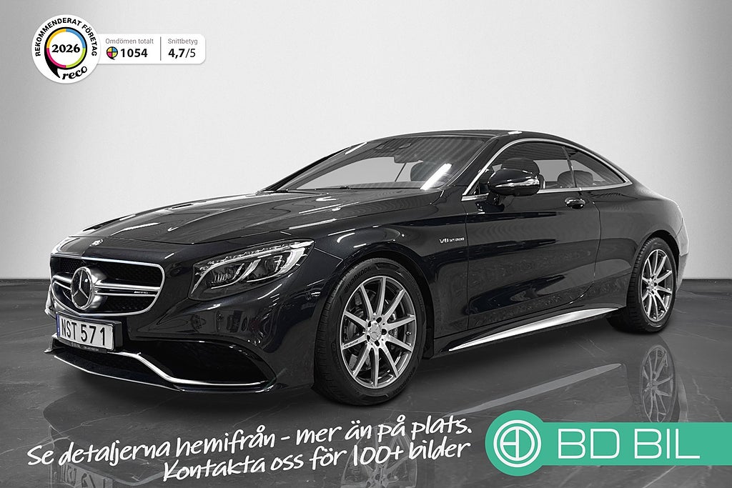 Mercedes-Benz S 63 AMG 4Matic 585HK Coupé Pano Sv-såld Se spec