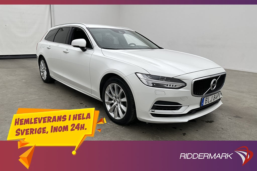 Volvo V90 T8 392hk AWD Momentum Värmare VOC Kamera Navi Drag