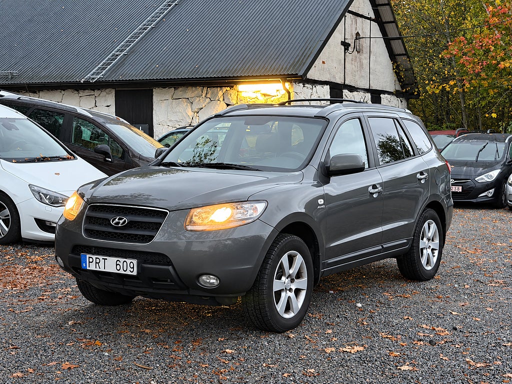 Hyundai Santa Fe  2.2 CRDi 4WD Automat, 7-sits, Skinn, 155 hk, 1 brukare