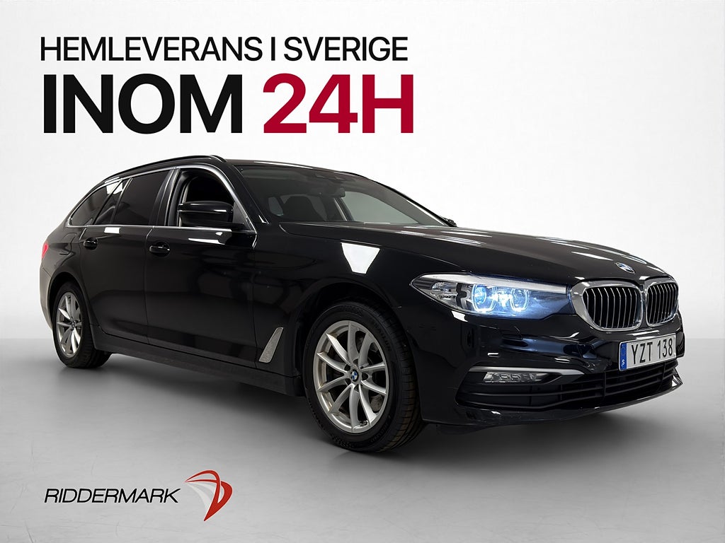BMW 520d 190hk xDrive Kamera Rattvärme Sensorer Navi