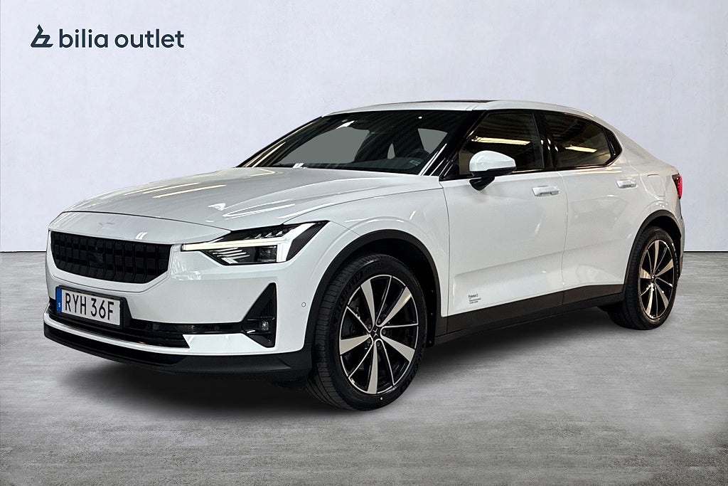 Polestar 2 Stand r Single 64kWh Plus 224hk Panorama Värmepump 360°
