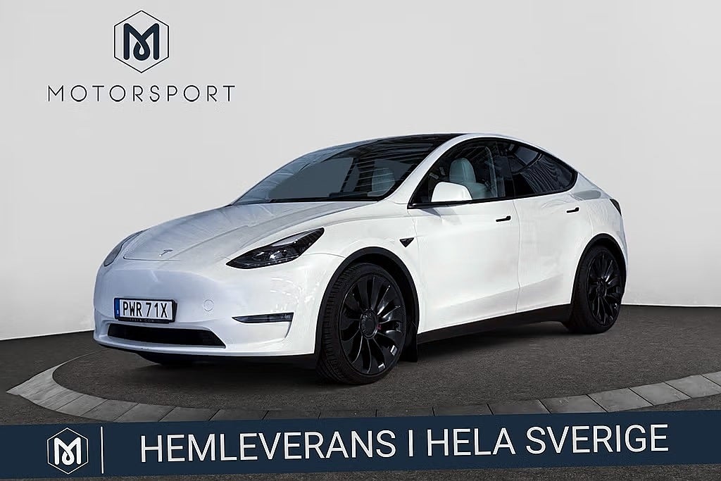 Tesla Model Y Performance 534 hk Adaptiv Farth 21" Panorama Helskinn