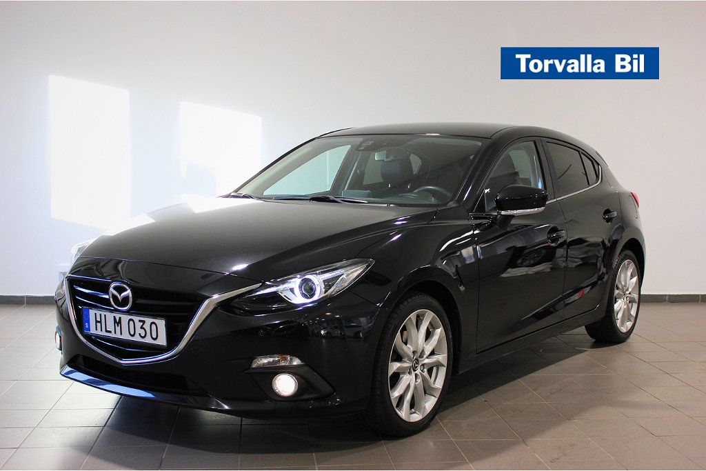 Mazda 3 2.0 Sport 165hk Optimum Vinterhjul Läderklädsel