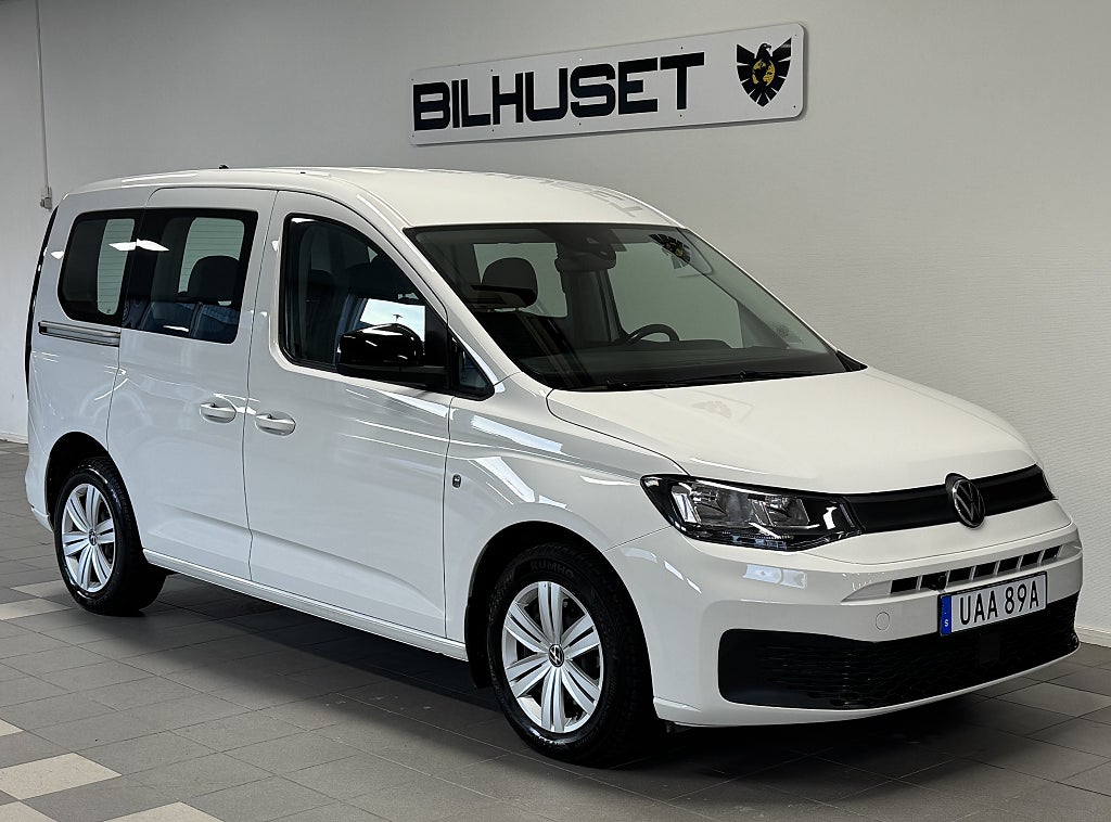 Volkswagen Caddy LIFE 1.5 TSI AUT SKINN M-VÄRMARE VAT/MOMS 
