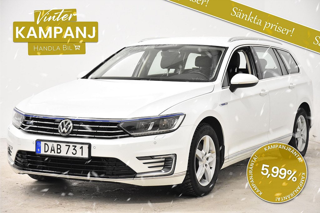 Volkswagen Passat GTE 1.4 TSI KAMPANJ Executive Skinn Drag SoV-Hjul 218hk