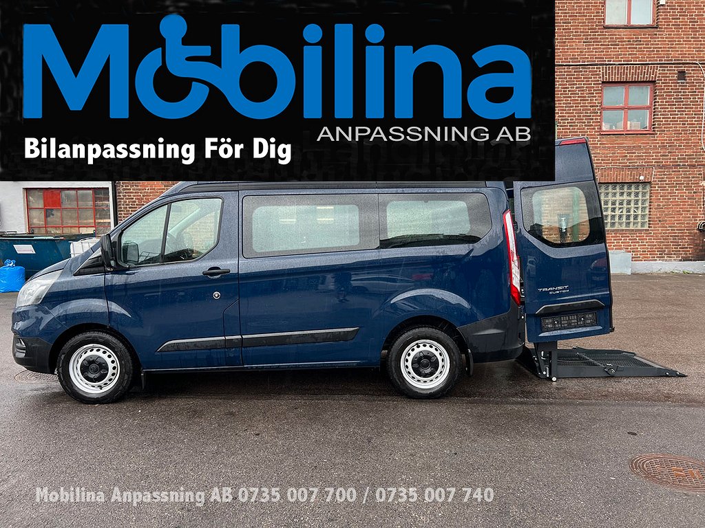 Ford Transit Custom Handikappanpassad Rullstolsbil 