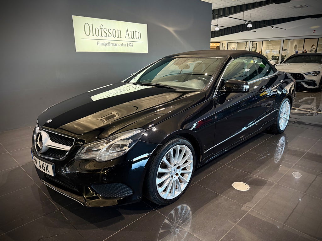 Mercedes-Benz E 220 d Cabriolet Avantgarde AMG fälgar Läder - bild 12