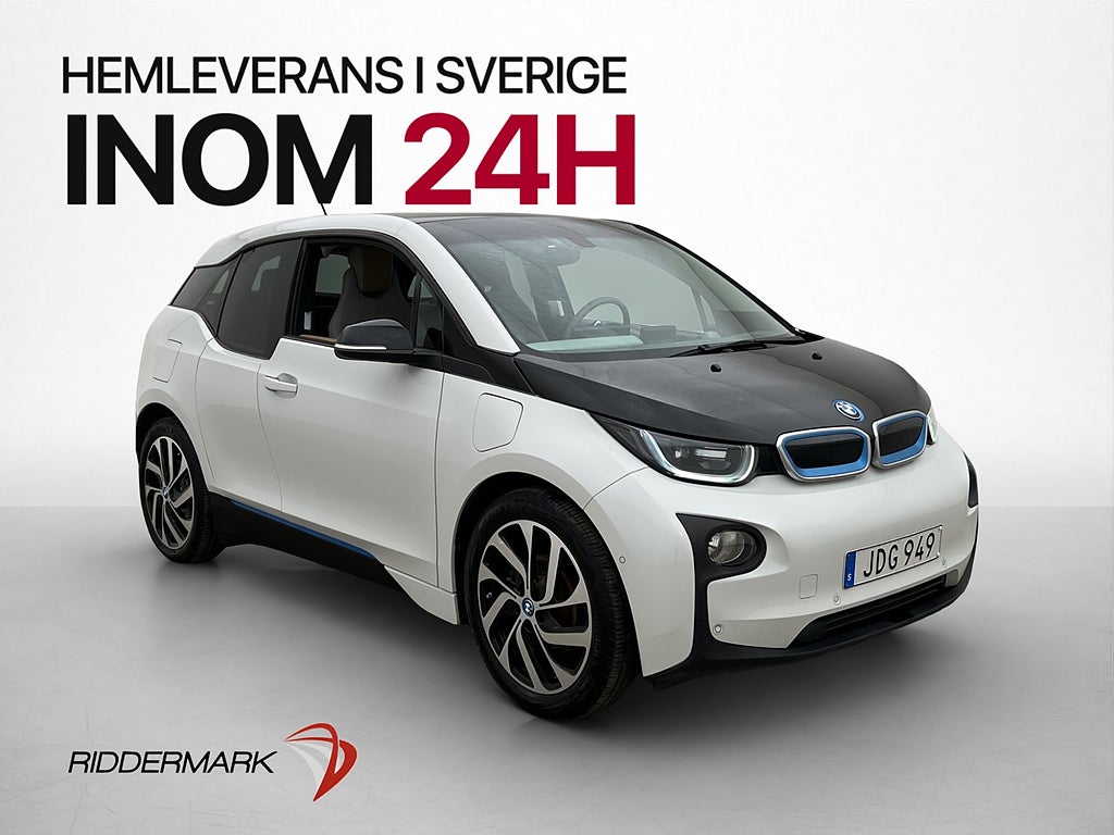 BMW i3 60 Ah REX Backkamera Navigator Sensorer 360kr Skatt