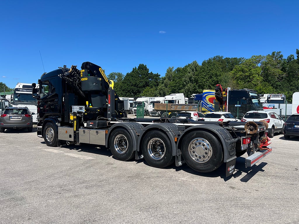 Scania R490 8x4*4 Tridem Kranväxlare, Palfinger 27002 Kran