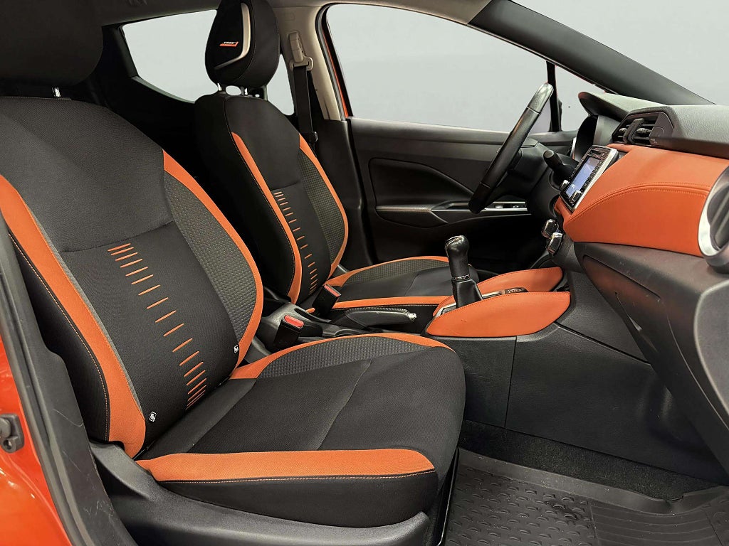 Nissan Micra Tekna 0.9 Turbo 360* Kamera V-hjul Nybesiktigad Helgkampanj! - miniatyr 14