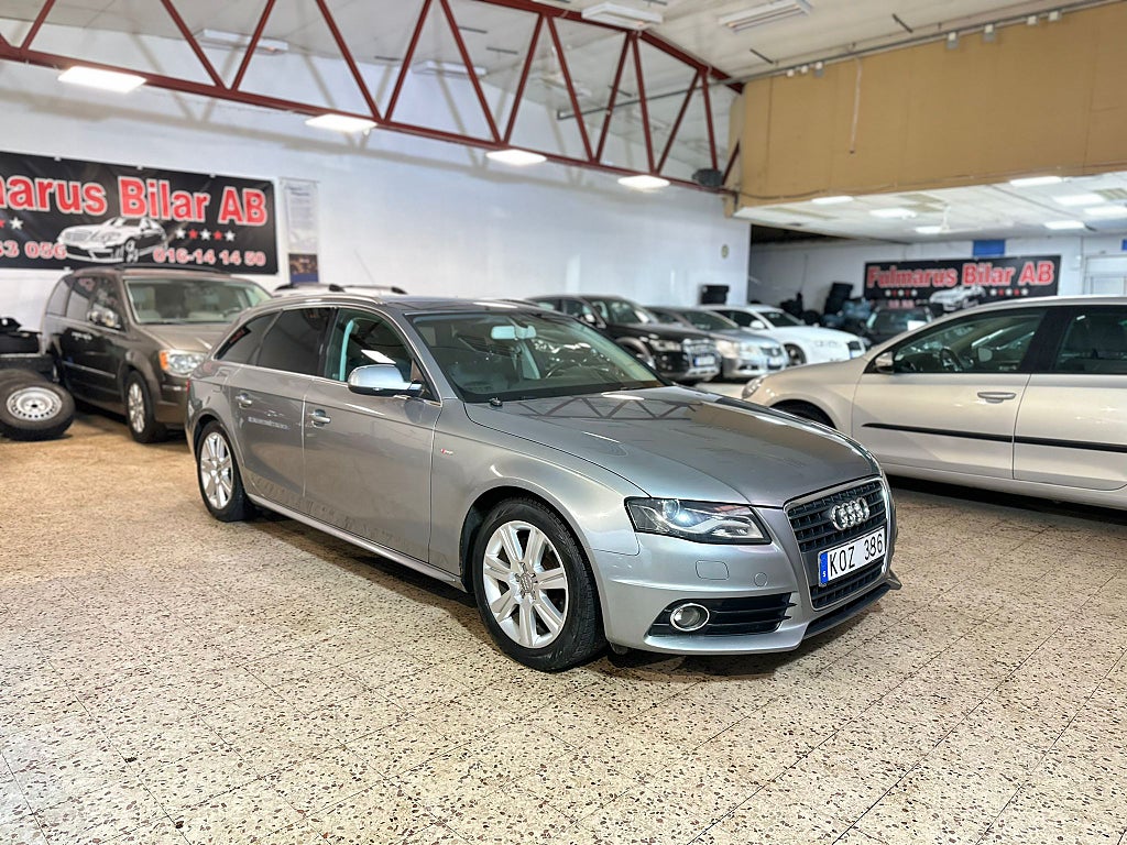 Audi A4 Avant 2.0 TFSI E85 S line, Sport Plus Ny Servad
