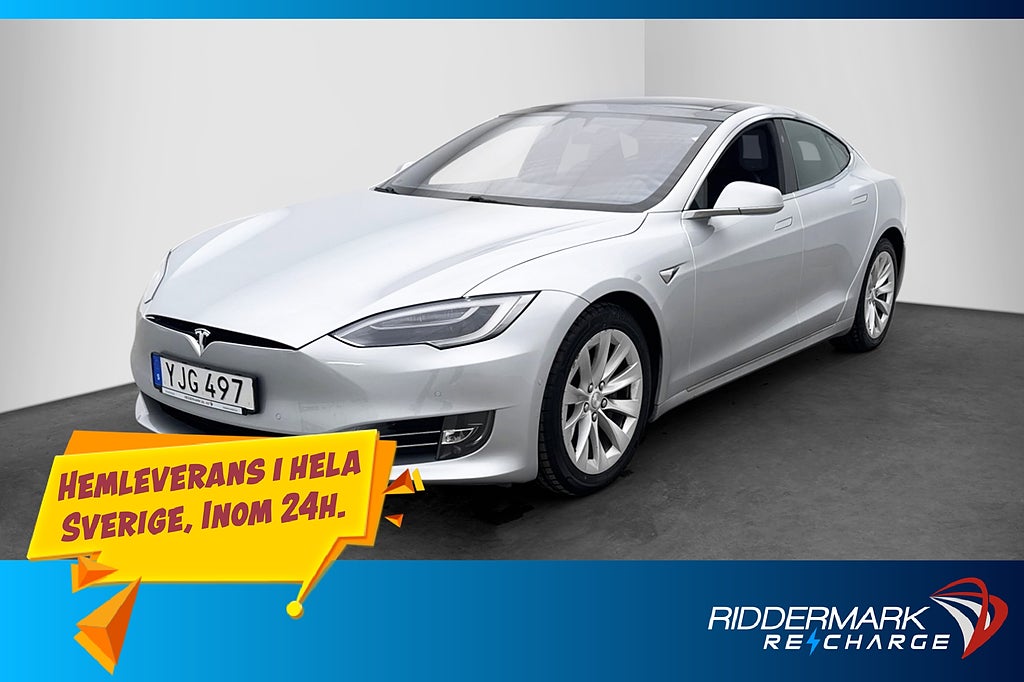 Tesla Model S 75D 333hk AWD Pano Kamera Skinn Adapt-fart Nav