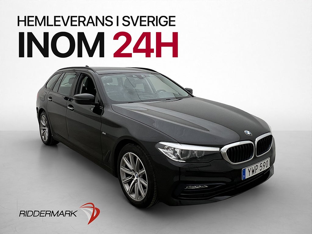 BMW 520d Touring xDrive Sport line Kamera Nav Halvskinn Drag