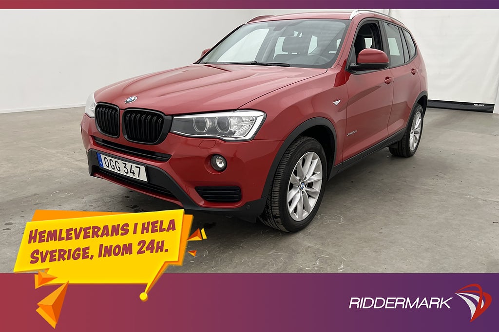 BMW X3 XDrive20d 190hk Kamera Halvskinn Keyless Dragkrok