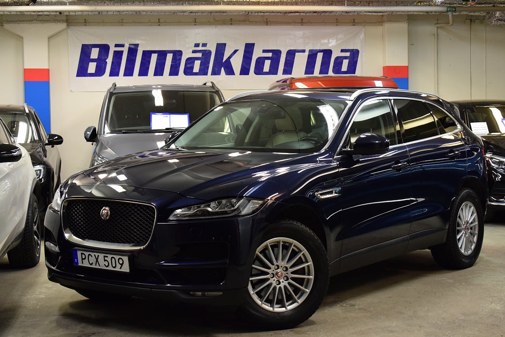 Jaguar F-Pace 30d AWD MERIDIAN/VÄRM/DRAG/PANO/NAVI/SKINN/RATTVÄRM/S&V