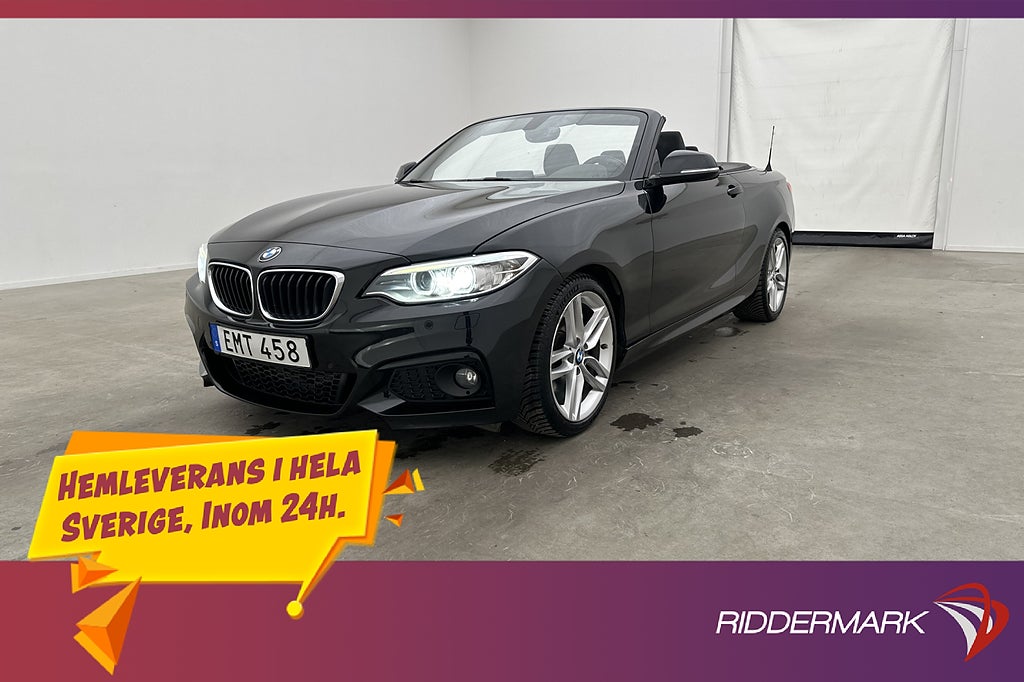 BMW 220 i Cab M Sport HiFi Navi Sensorer Alcantara Rattvärme