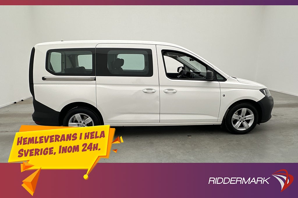 Volkswagen Caddy Maxi Life 1.5TSI PDC Farthållare 7Sits Moms