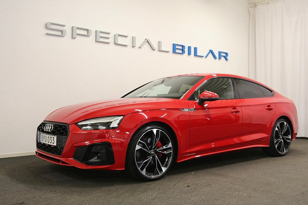 Audi A5 Sportback 45 TFSI Q S Line Evolution B&O Laser 265hk