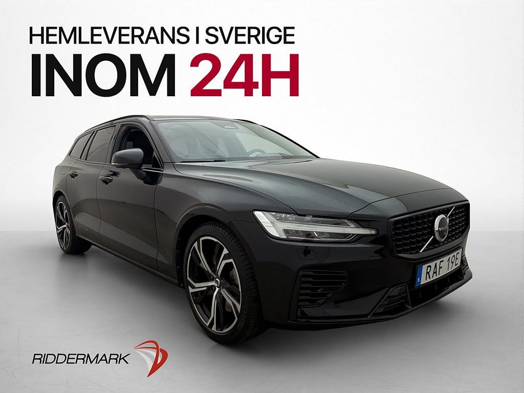 Volvo V60 T6 AWD 399hk Ultimate Dark Värmare Pano H/K HUD