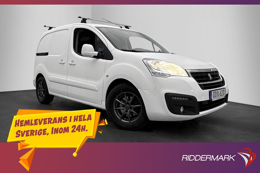 Peugeot Partner 1.6HDi Värmare PDC 3-Sits Dragkrok