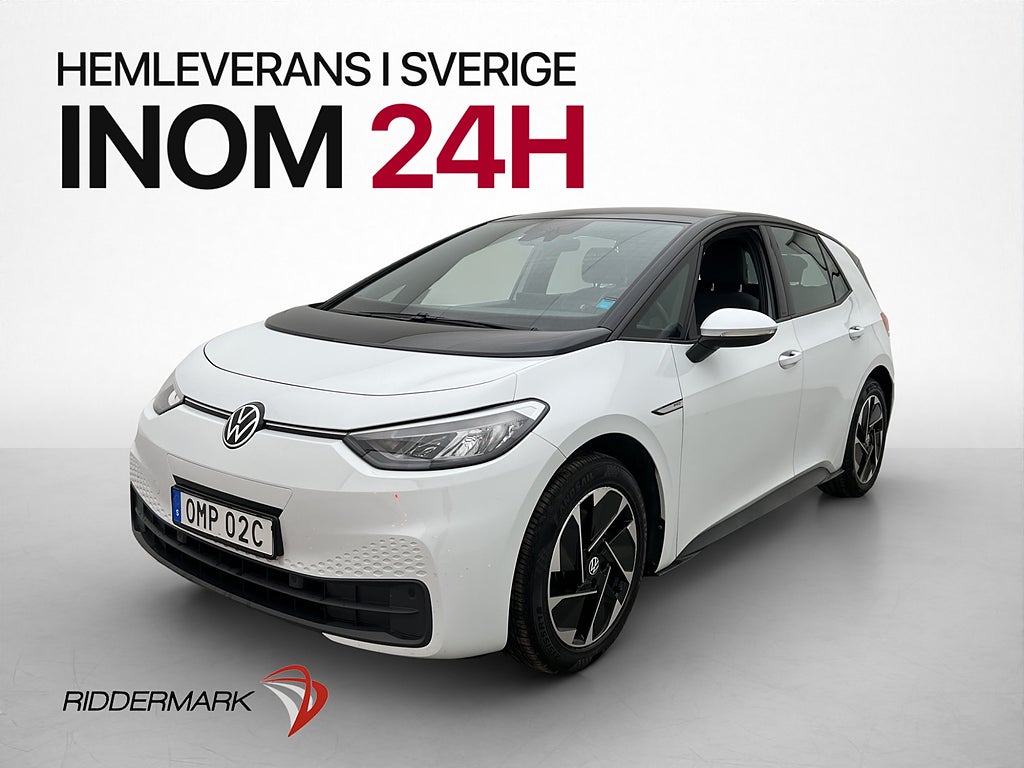 Volkswagen ID.3 Pro Performance 204hk Värmare CarPlay MOMS