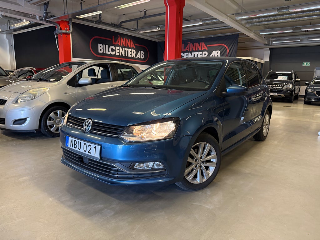 Volkswagen Polo 5-dörrar 1.2 TSI 1 ägare PDC Ny servad Euro 6 Bluetooth