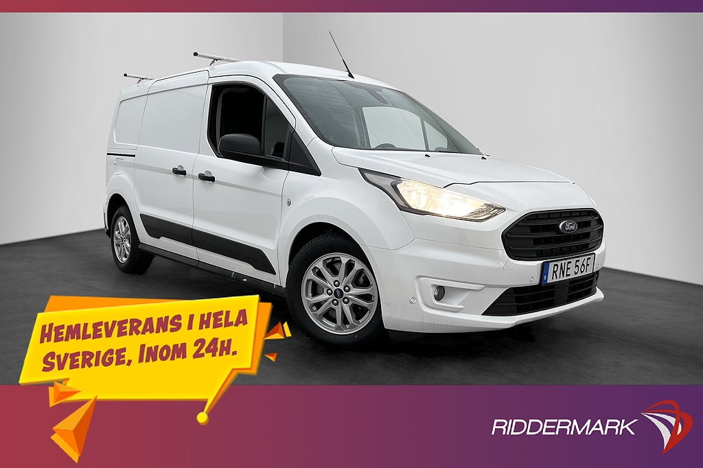 Ford Transit Connect LWB Värmare Drag B-Kamera 3-Sits Moms