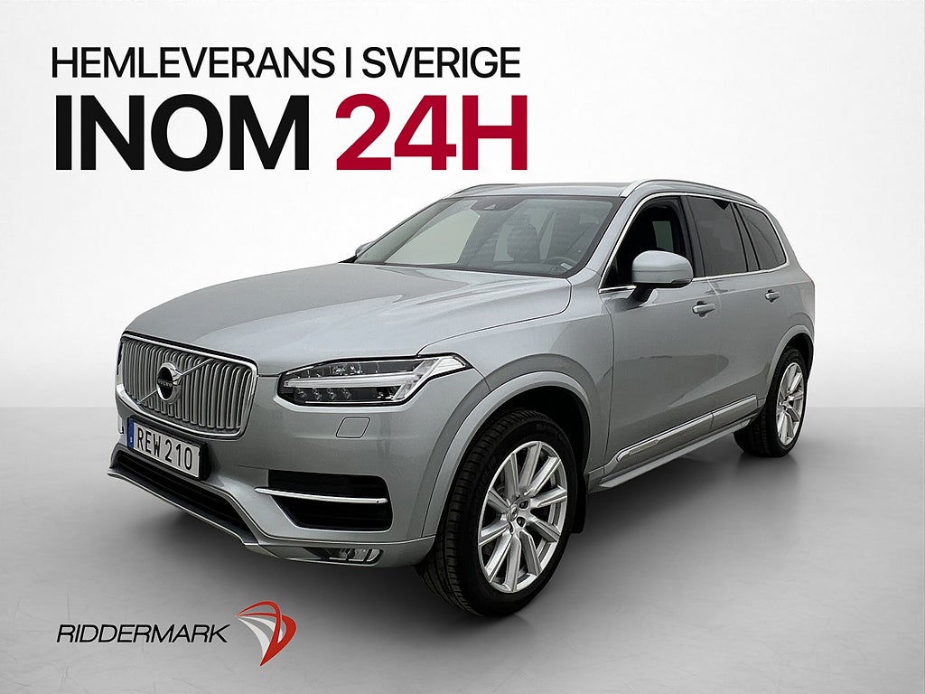Volvo XC90 T5 AWD 254hk Inscription 7-Sit Skinn Drag Värmare