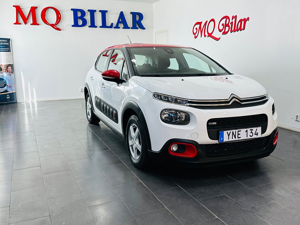 Citroën C3 1.2 PureTech 82 Manuell Euro 6 Låga Mil 82hk 