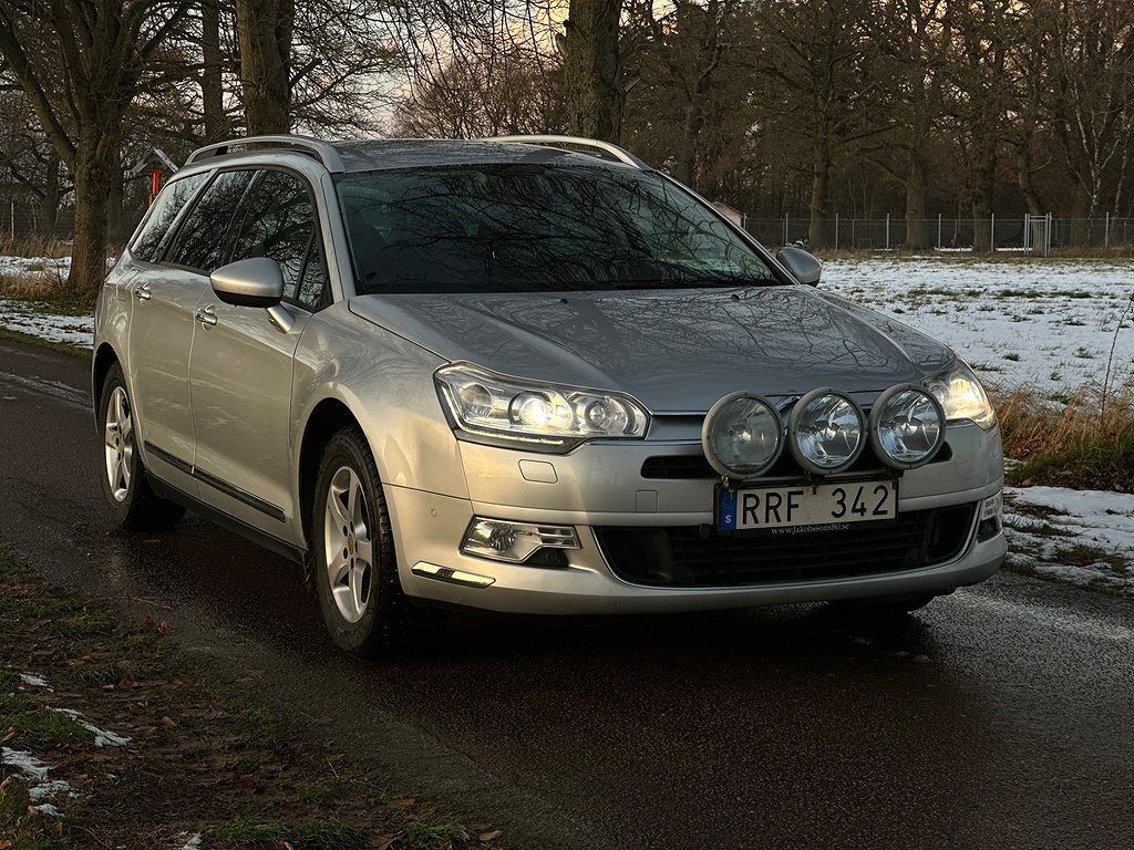 Citroën C5 Tourer 2.0 HDi Svensksåld, 163hk, Drag, Ny kamrem