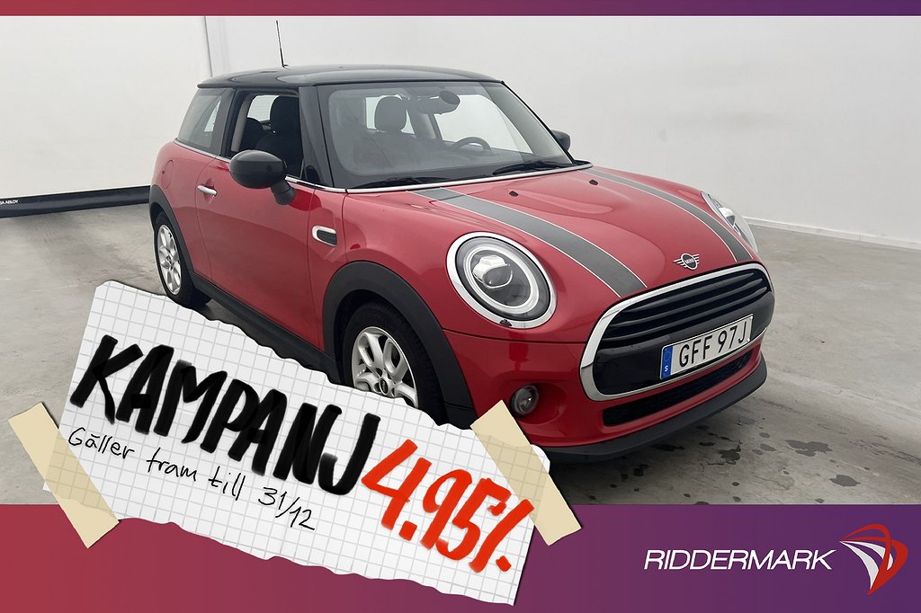 MINI Cooper 136hk Pepper II Farthållare Sensorer 4,95% Ränta