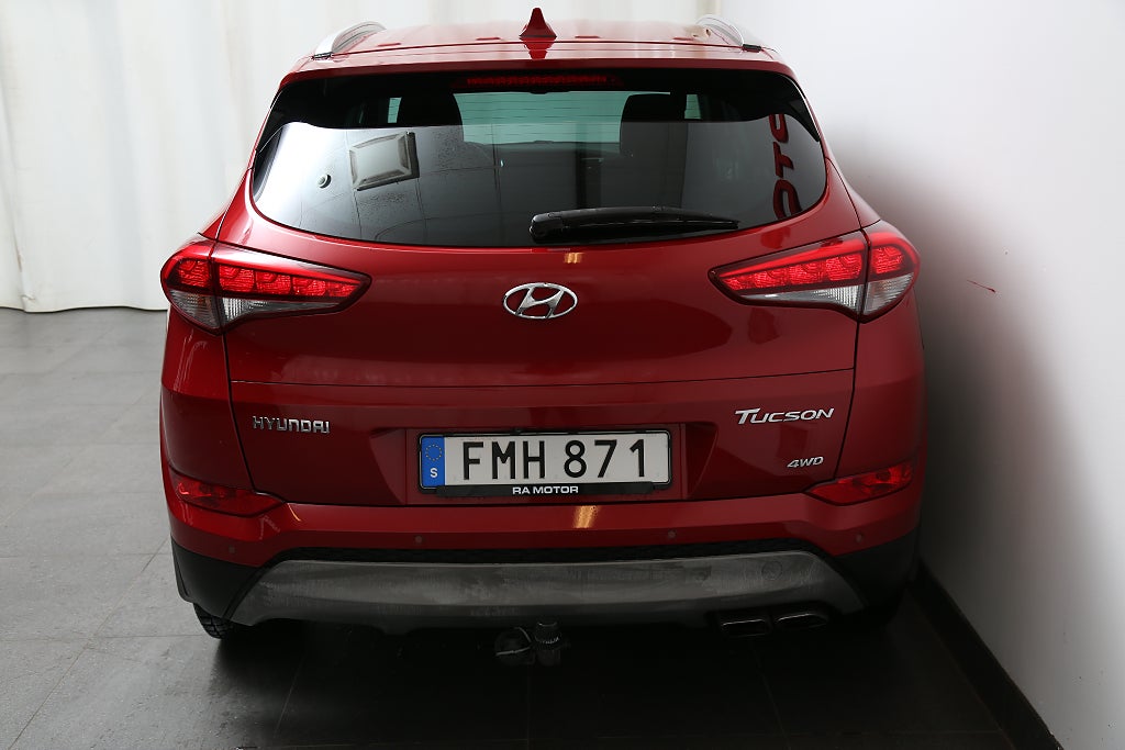 Hyundai Tucson 1,6 T-GDI 177hk ComfortPlus AWD Aut Motorv Dragkrok 2017