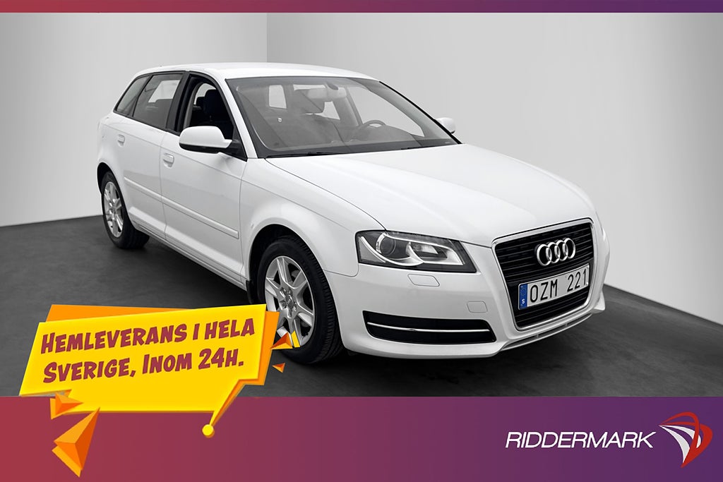 Audi A3 Sportback TFSI 105hk Proline Farthållare 0,55l/mil