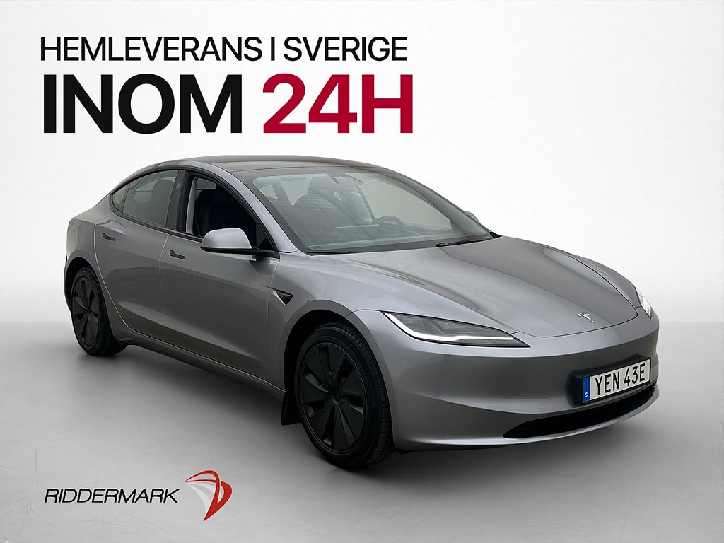 Tesla Model 3 Long Range RWD Svensksåld Värmepump Skärm-bak