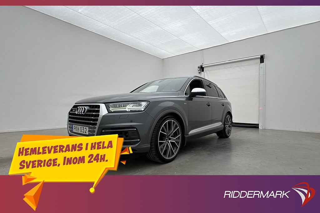 Audi SQ7 V8 Q 435hk 7-Sits Luftfjädring Panorama BOSE Matrix