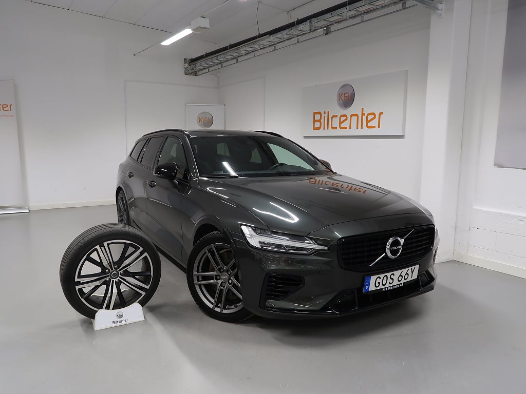 Volvo V60 *KFL 10 år 2,99%* Recharge T6 AWD R-Design V-Däck ingår H/K-Drag