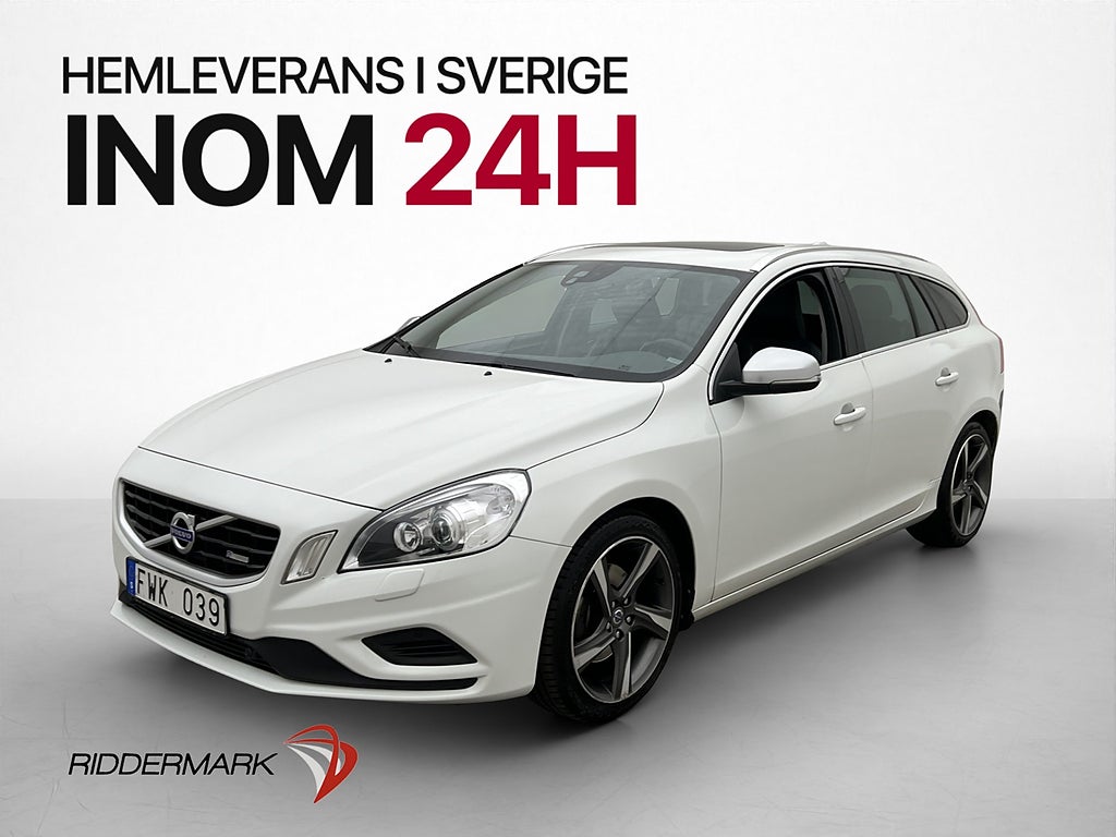 Volvo V60 T4 Polestar R-Design 2-Brukare Taklucka Navi Drag