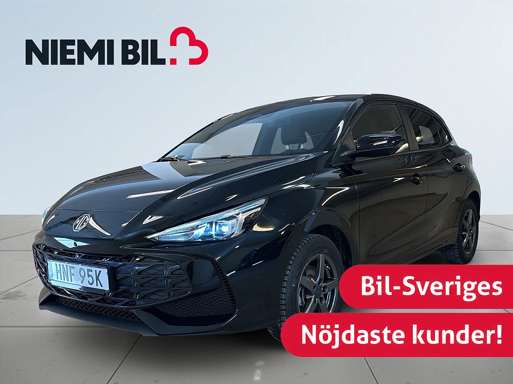 MG 3 Hybrid+ Luxury Carplay 360° GPS Pvärm S/V-hjul MOMS