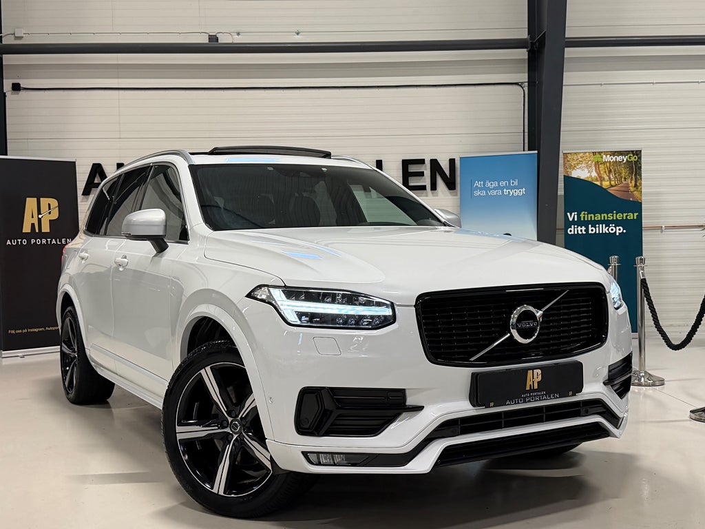 Volvo XC90 D5 R design 7 sits 235 hk Panorama 360K VOC Fullservad 
