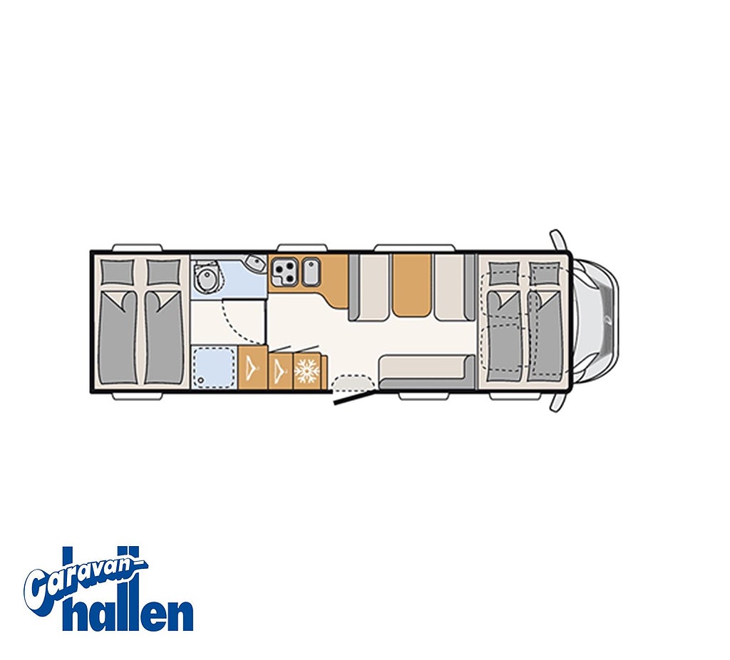 Dethleffs Trend A 7877 (familjebil med det lilla extra) (AC-bodel/Cyklestä
