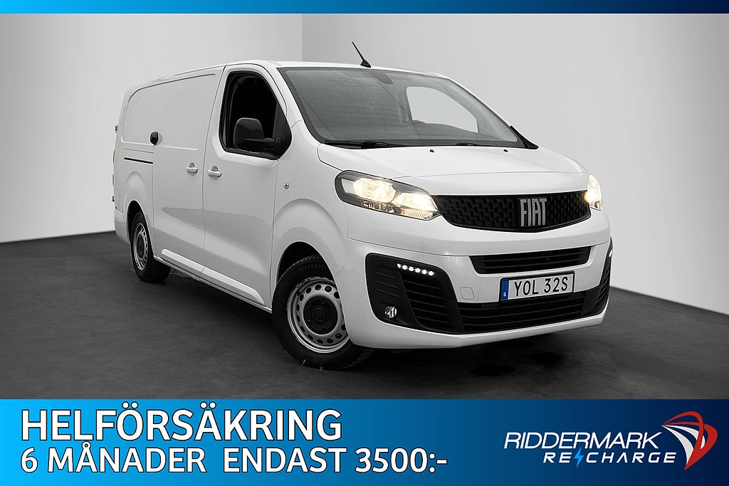 Fiat E-Scudo L3 136hk 3-Sits Farthållare Navi CarPlay MOMS