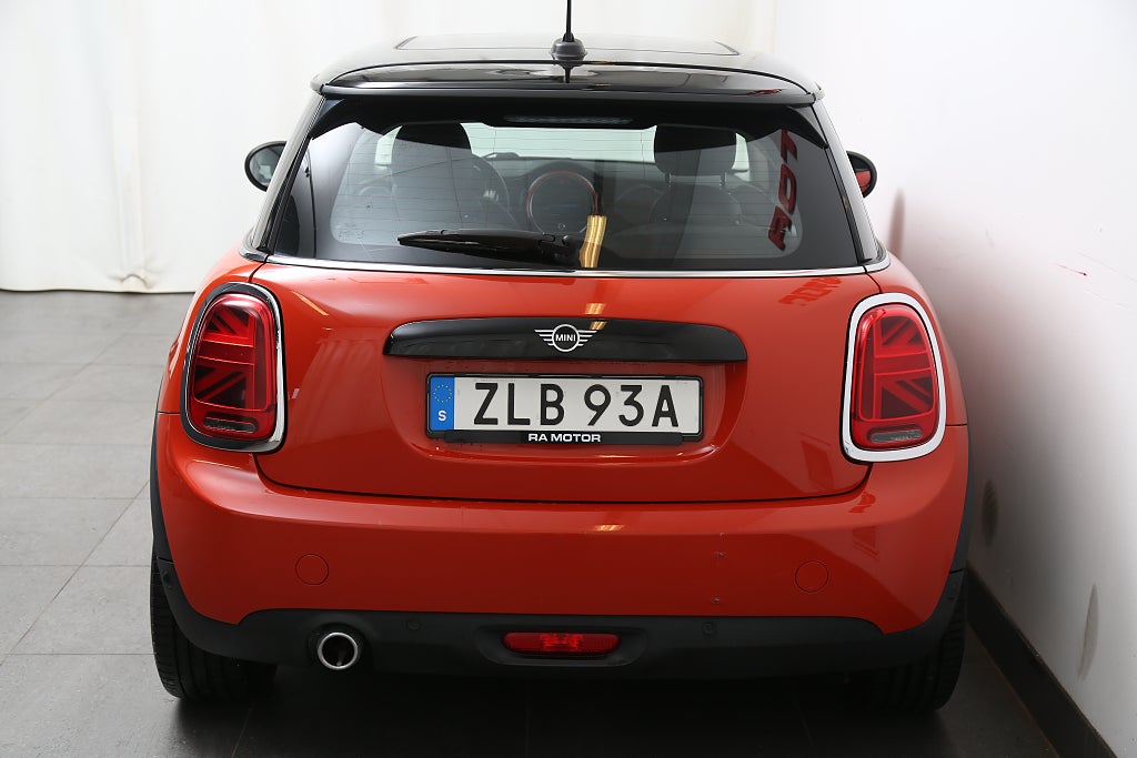 MINI Cooper 3-dörrars 136hk Aut Panorama Motorvärmare 2021