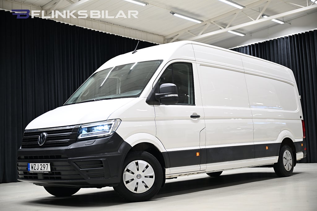 Volkswagen crafter 177HK L4 Maxi|Långskåp|Inredd|LED|Drag|Värmare|Leasbar